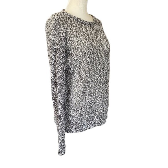 Aeropostale women's black and white long sleeve soft sweater size medium stretch - Picture 2 of 9